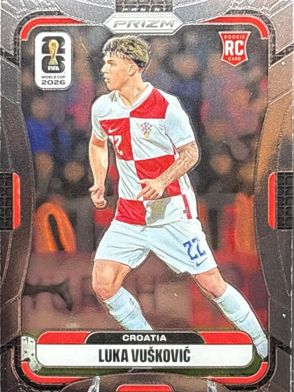 Panini Prizm Croatia Luka Vušković  Rookie Soccer Card